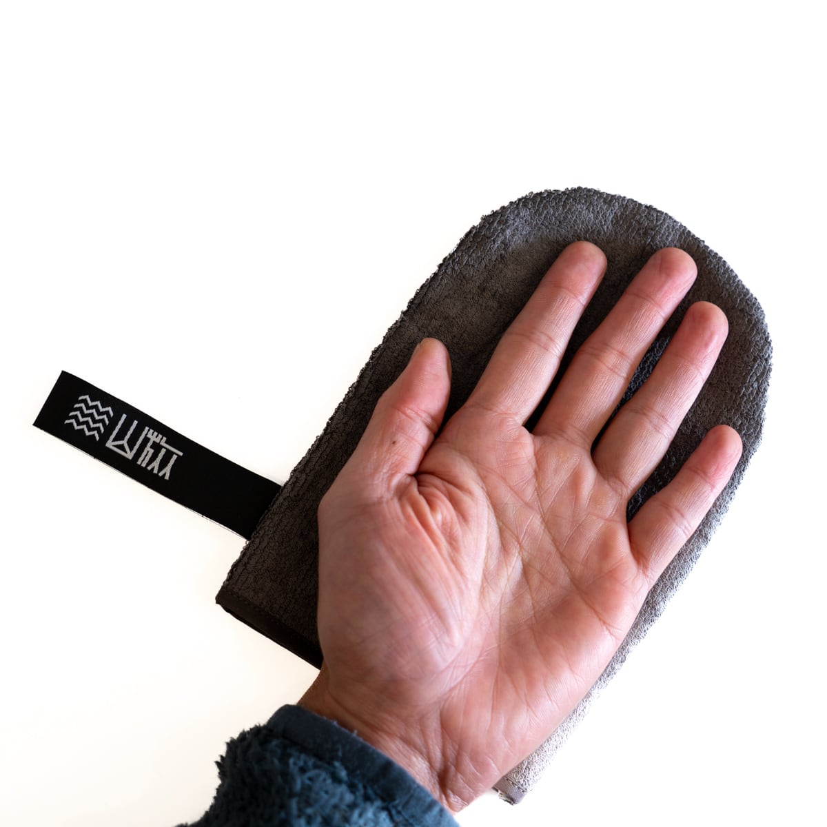 サッパリタオル Mitten（石鹸なし/皮脂汚れ/登山の汗のベタつき除去