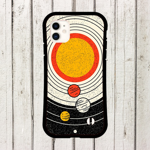 受注生産 iPhoneケース 太陽と惑星軌道のレトロ星図｜天体図 STAR071C