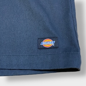 【Dickies】ショートパンツ ハーフパンツ ワークパンツ IDEALジップ ロゴ ダボパン ビッグサイズ ディッキーズ W38 US古着