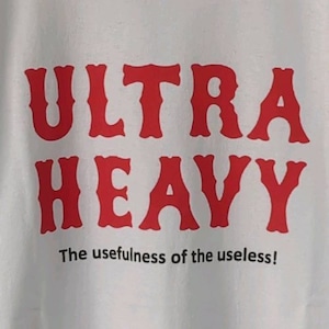 ULTRA HEAVY　ウルトラヘビー　ジェリー鵜飼クラシカルライン Tシャツ　ホワイト / アッシュ