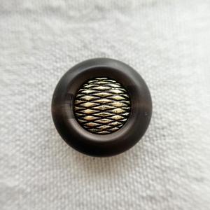 イタリア ブラウン ゴールドチェック 20mm
