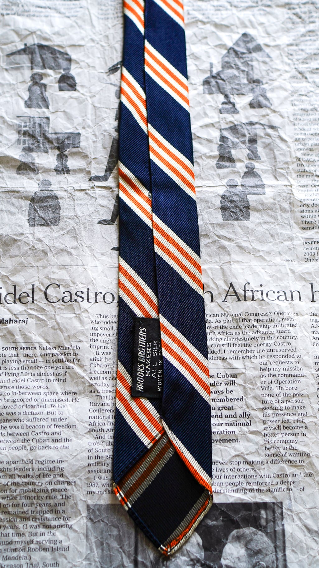 1960s】BROOKS BROTHERS ブルックスブラザーズ レップタイ 《黒タグ