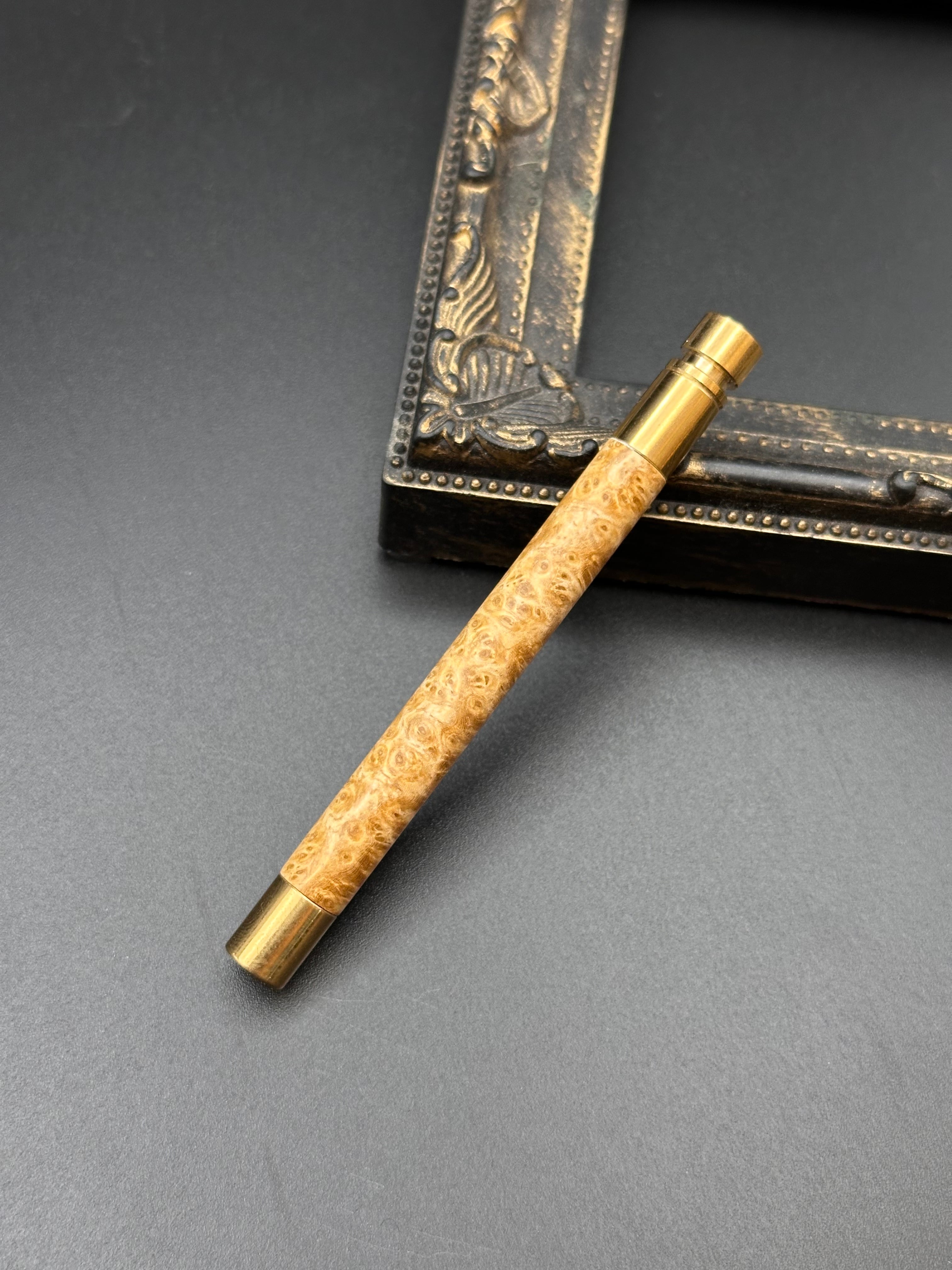 花梨(瘤)/替芯ケース(真鍮) | Flamberg