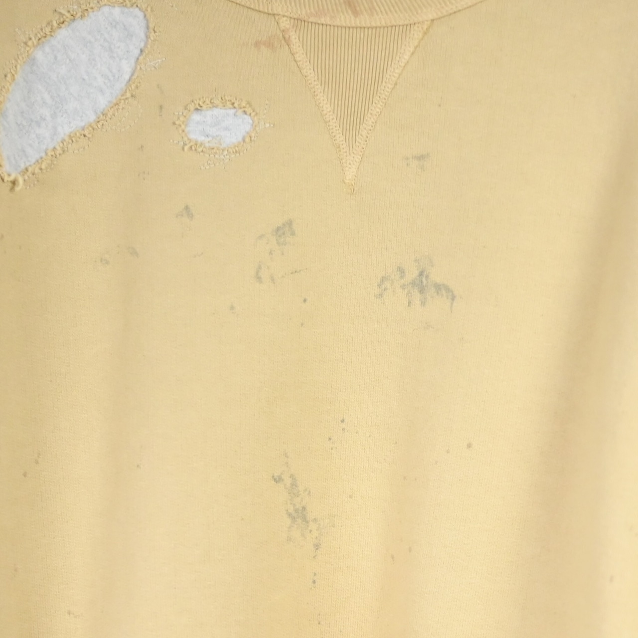 BOWWOW / REPAIRED FADED DOUBLE V SWEATSHIRT