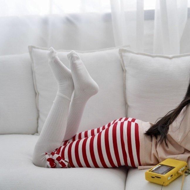 «sold out»«ジュニアサイズあり»«RAMIJINI» ボーダーレギンス 2colors