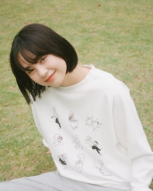 Life with flower Sweat-shirts White