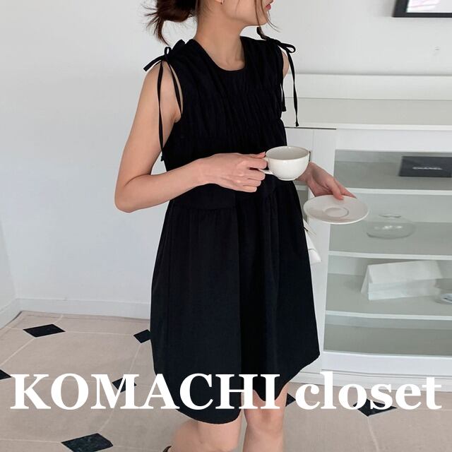 【送料無料】 ショルダーリボンプリーツワンピース ワンピース 黒 ノースリーブ 膝丈 Aライン プリーツ プルオーバー ルーズ 韓国 レディース オルチャン 可愛い 大人可愛い 大人女子 きれいめ シンプル カジュアル 大人 気品 上品 おしゃれ お洒落 こなれ感 抜け感 かっこいい きちんと 大人女子 エレガント キュート ラブリー ワンサイズ ブラック ホワイト 夏 10代 20代 30代 ショッピング 女子会 デート 普段使い コーデ トレンド インスタ映え