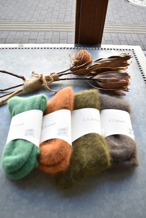 C.T.plage(シーティープラージュ) 23A/W ラクーンルームソックス