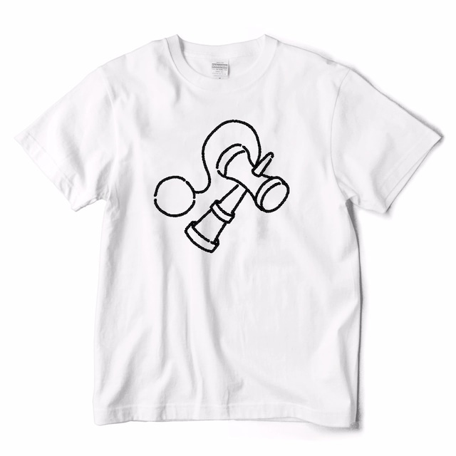 LACICO けん玉Tシャツ (ホワイト / ブラック / S～XL) 送料無料 ラッピング無料