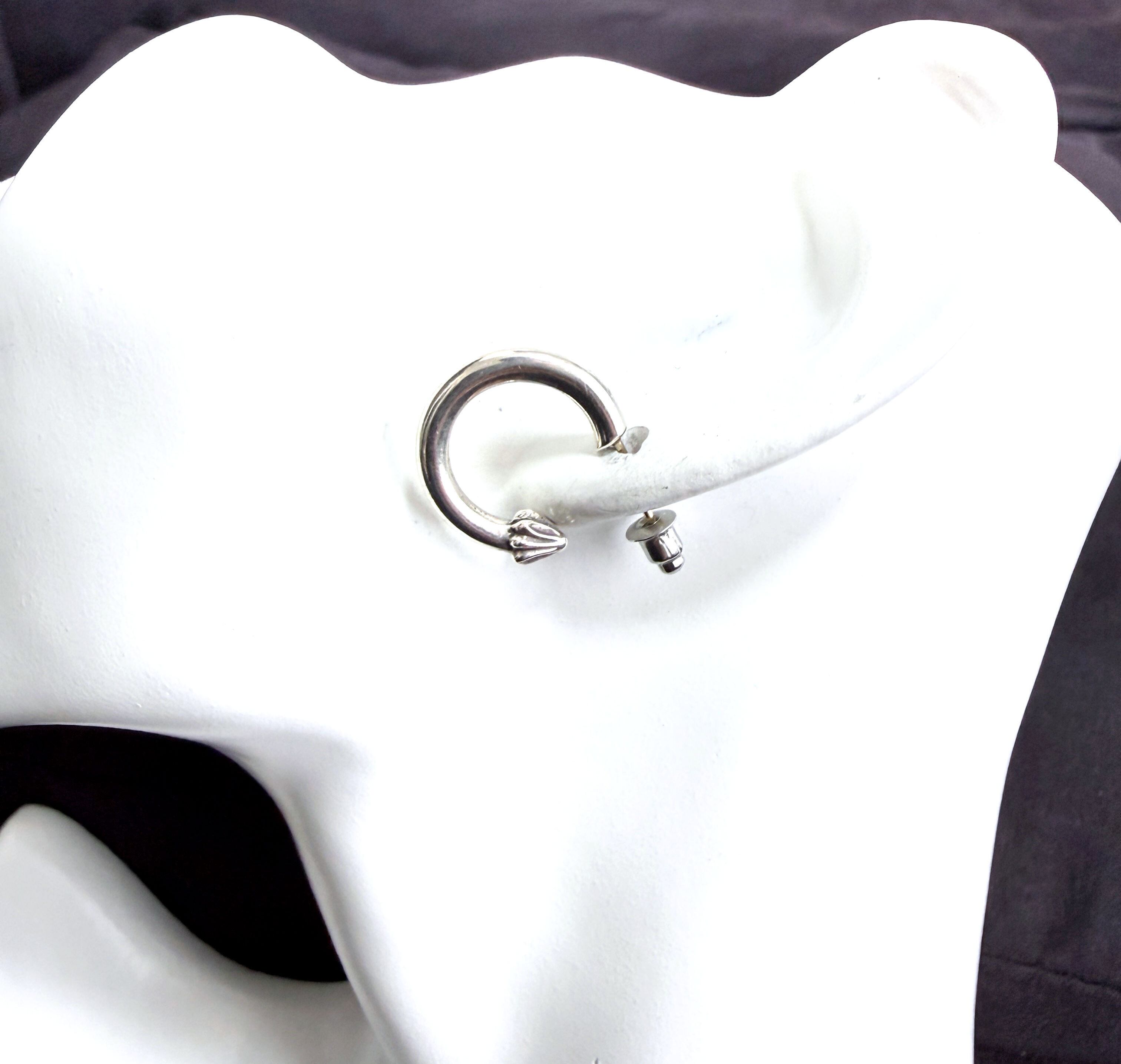 CHROME HEARTS クロムハーツ HOOP PLAIN プレーン フープ ピアス 925