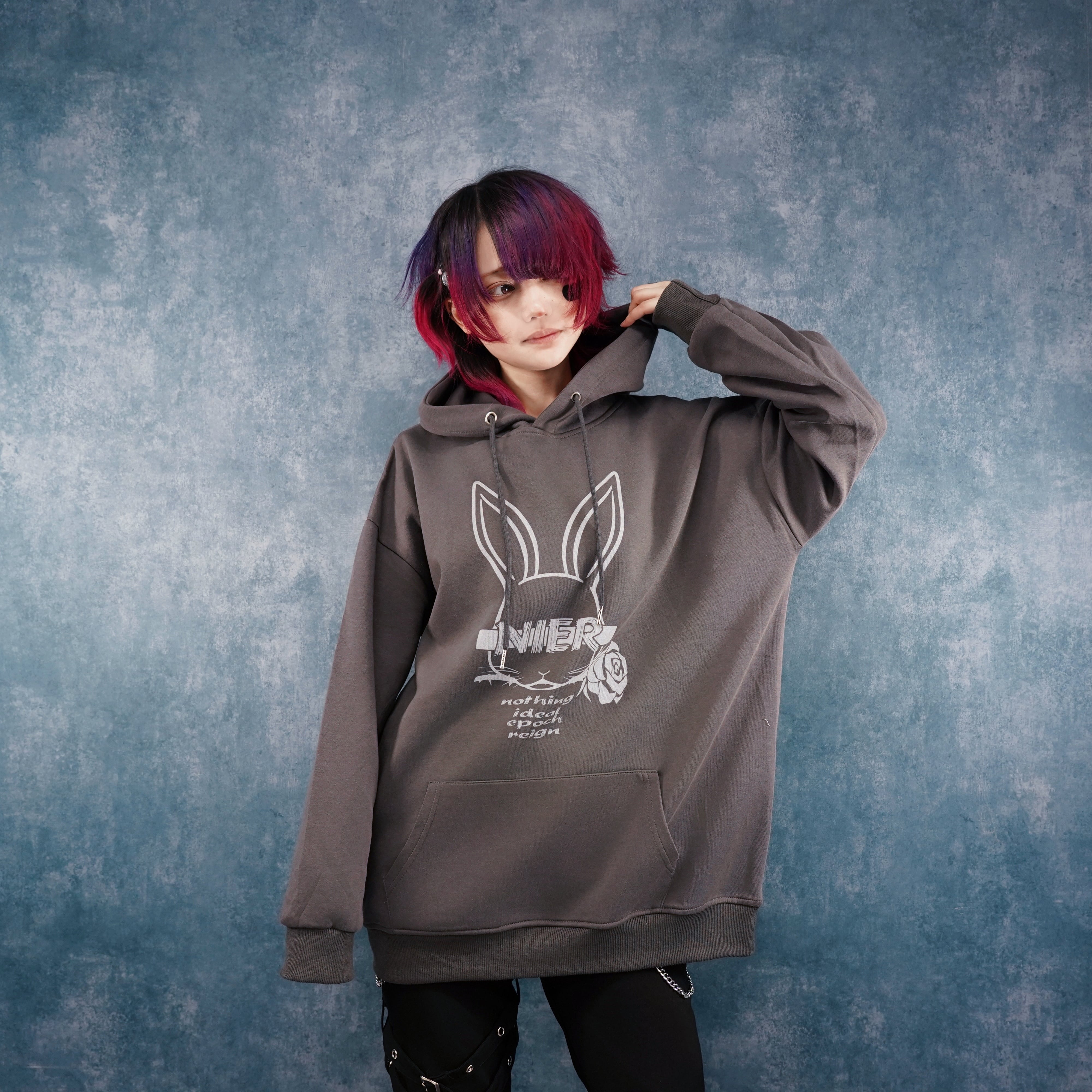 BUNNY ROSE GRAY PULLOVER PARKA | NIER CLOTHING