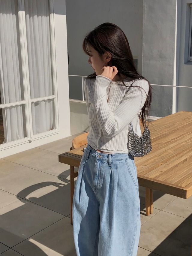 (予約) miel / 127 wrinkle denim 1color