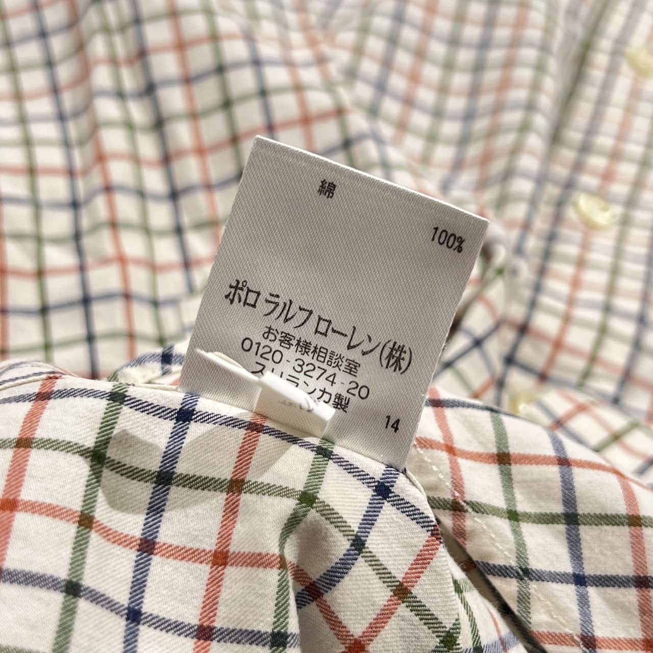 90s 00s Ralph Lauren ラルフ ローレン CLASSIC FIT チェック 長袖シャツ M/メンズ オールド