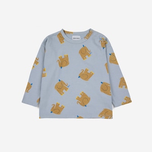 BOBO/Baby The Elephant all over long sleeve T-shirt/223AB004