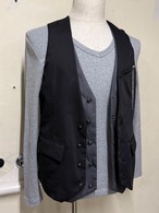 ''in the attic'' layered style vest