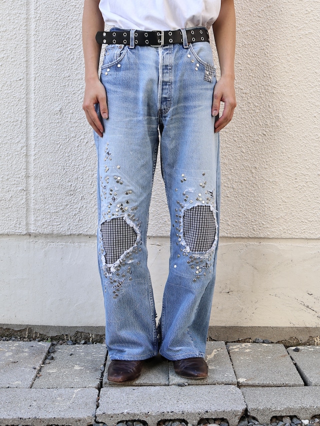 【Hannah Creak/26aw】Studded Jeans right Blue