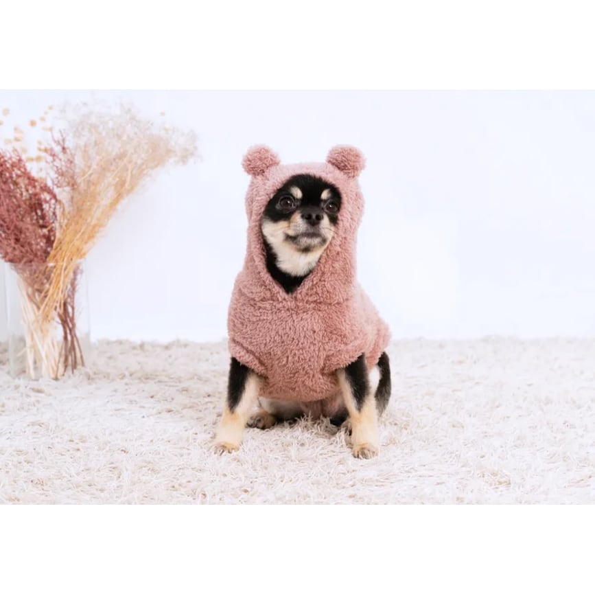 M)【伊太利屋】ヒョウ柄 ニットコート フェイクファー 首元あったか 薄