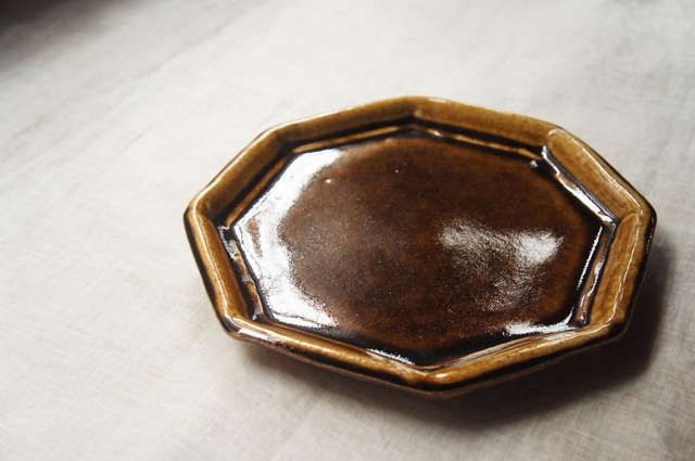 熊本天草：陶房スイさん　８角プレート（大）