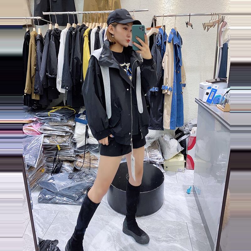 オータムルーズジャケット スタイル 大きめサイズ 秋物 ミックスインファッション56073544170