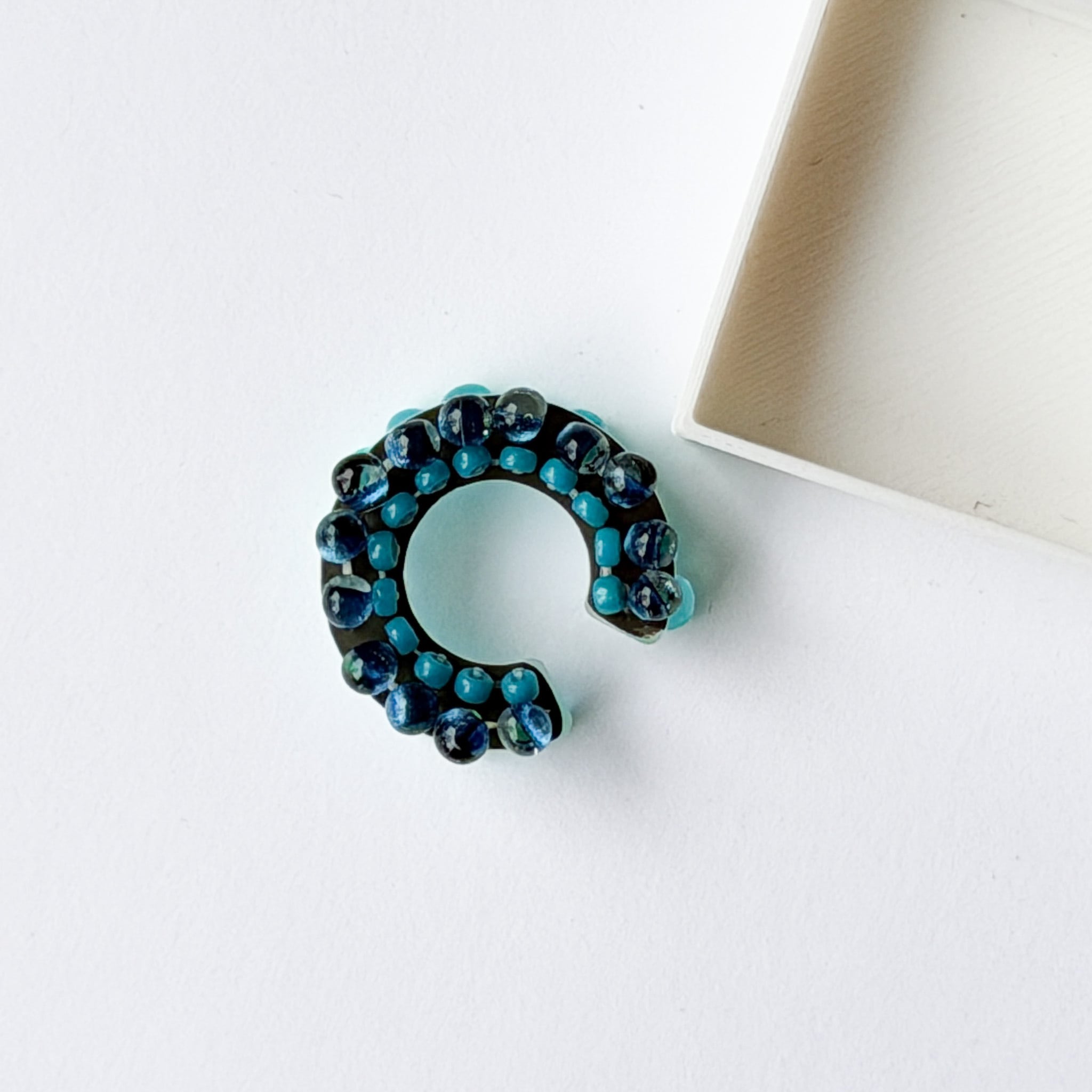 puzzle ring ear cuff 'bicolor' [10]