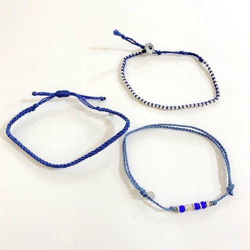 Wakami 3 STRAND ANKLET　Navy