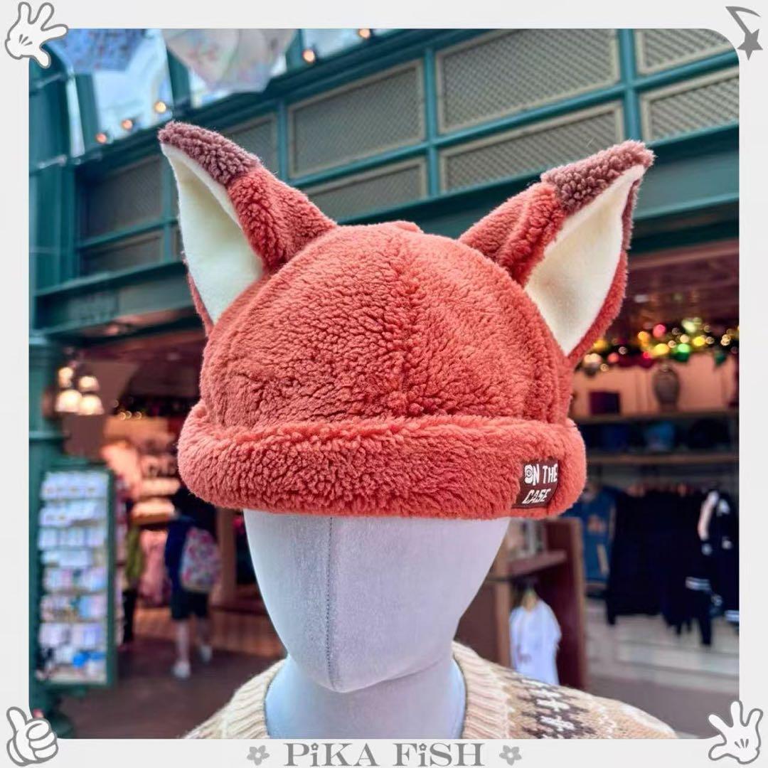香港】ニック ズートピア 耳付きボアキャップ 冬帽子 香港ディズニー