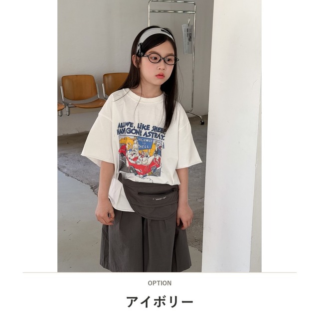 【KID】ゴーイングラムズプリント半袖Tシャツ - 3