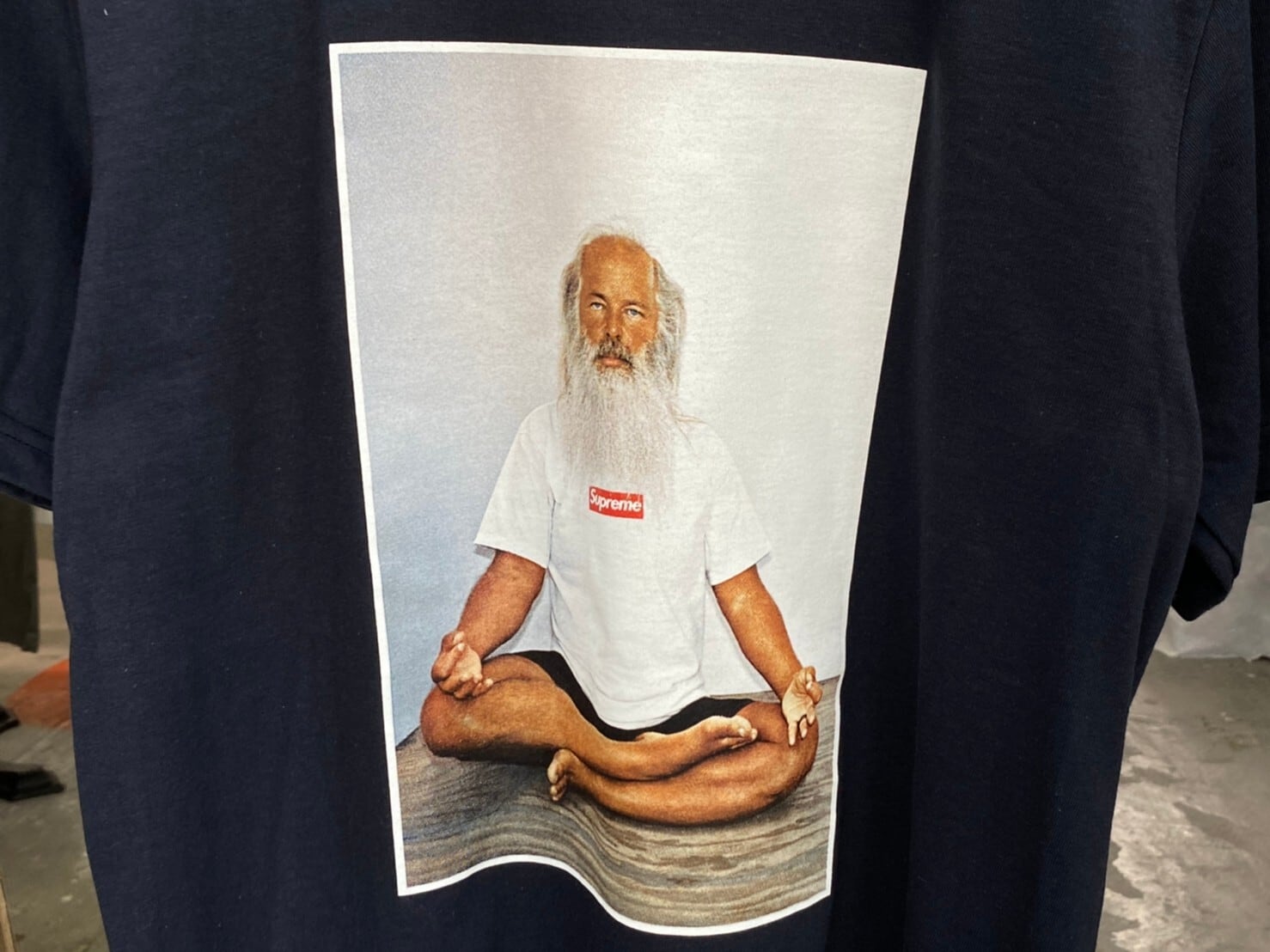 Navy XL 21AW Supreme Rick Rubin Tee