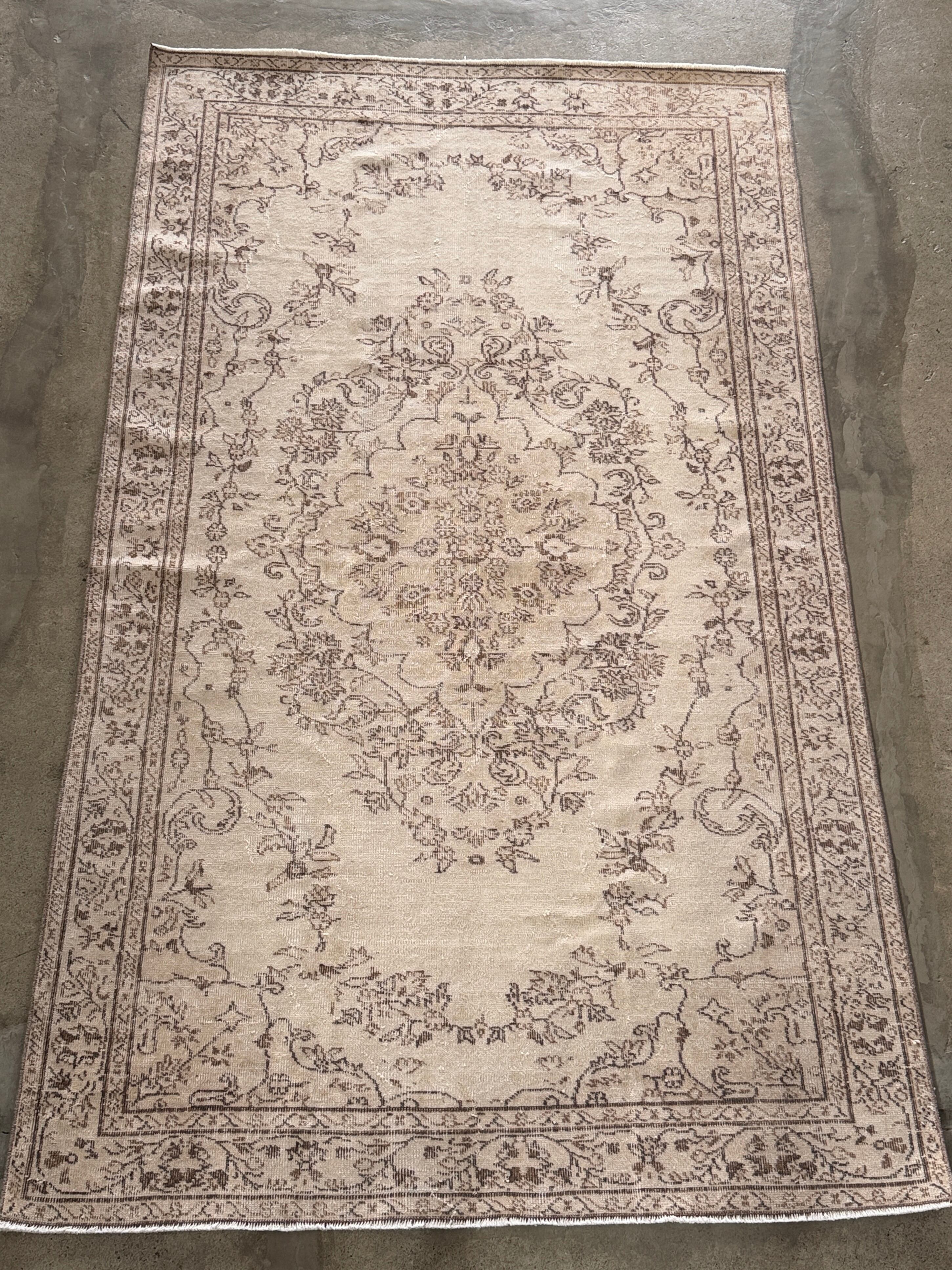 ヴィンテージ トルコラグ　ベージュ トルコラグ | Antiques&Crafts880