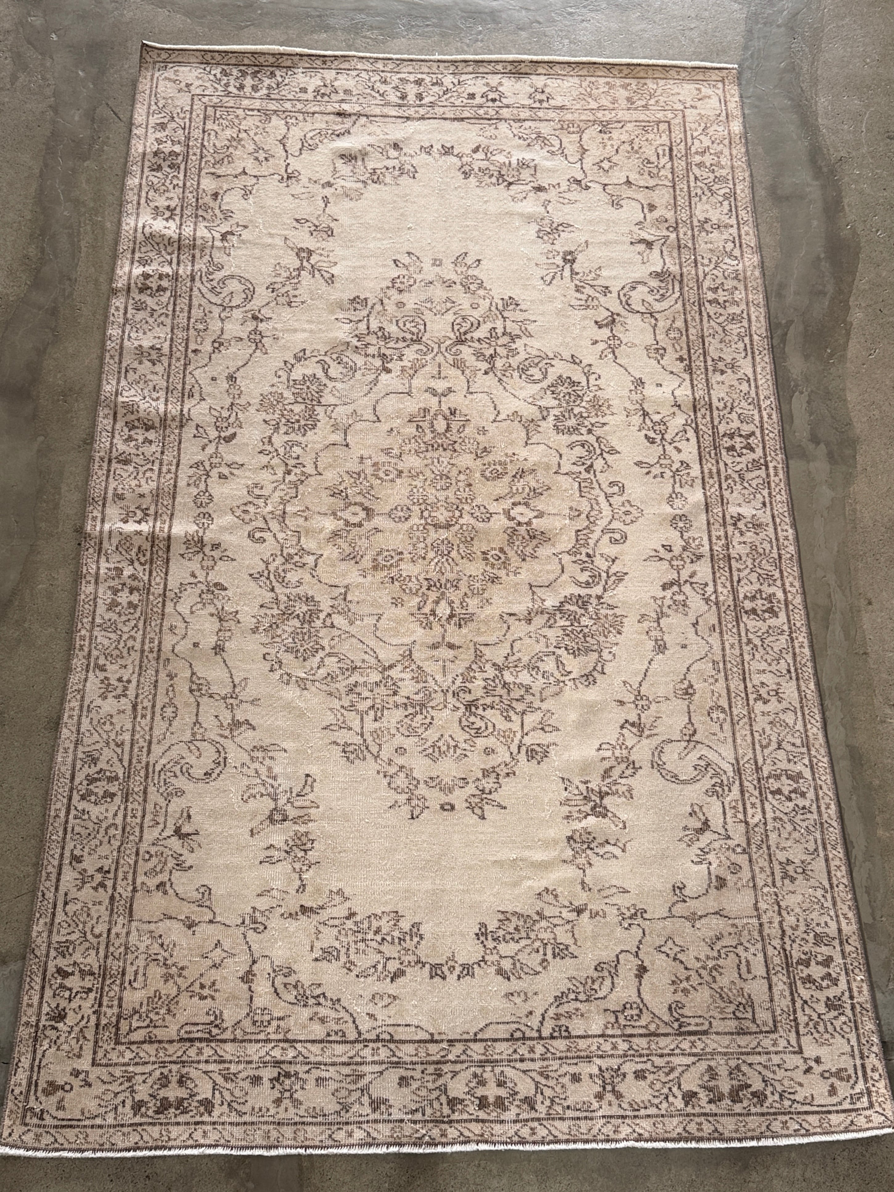 【送料込み】ヴィンテージ トルコラグ イスパルタ絨毯 リビング 166x273 TRB3876