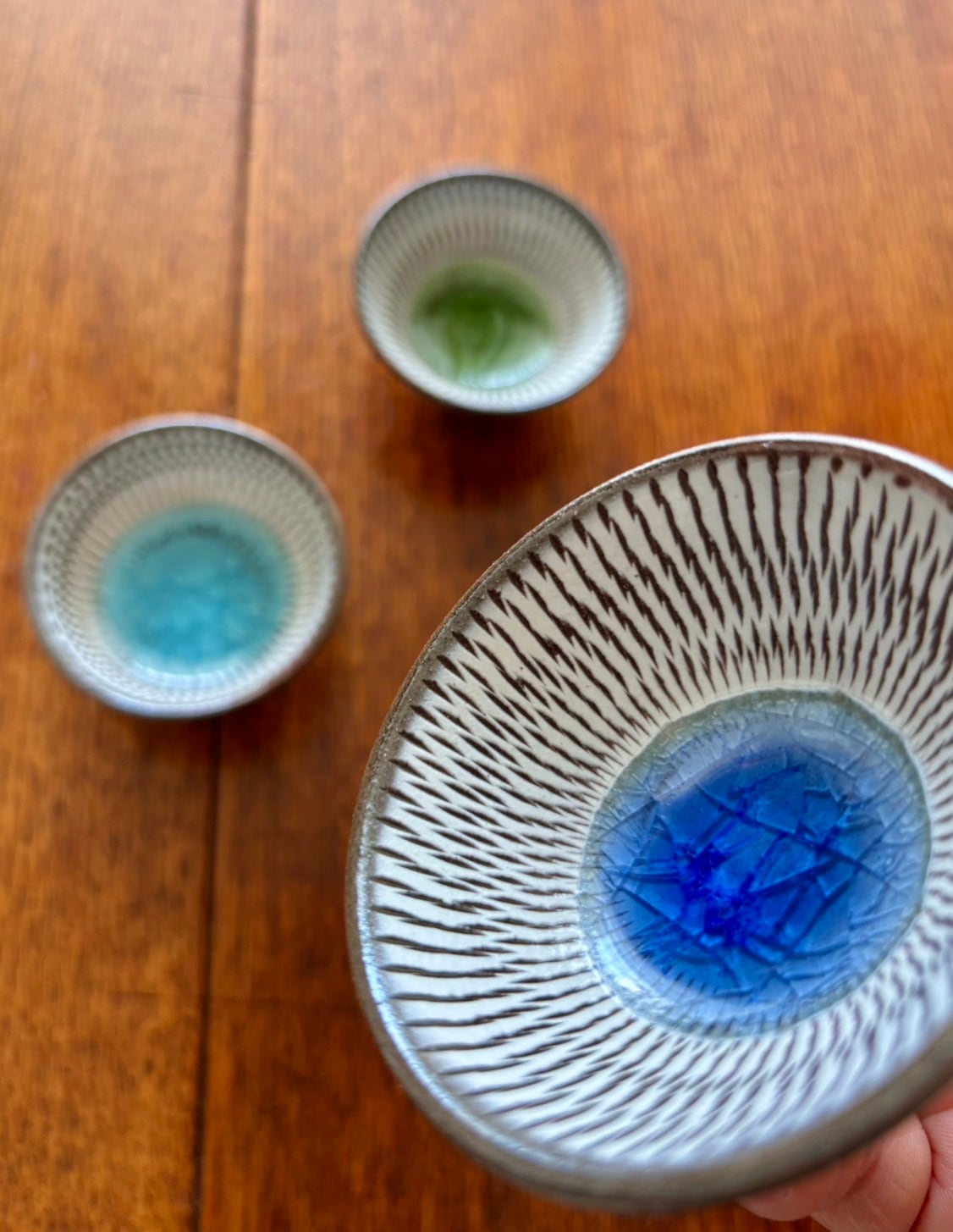 豆皿 扇柄a｜Small plate with fan pattern a | うつわ 雑貨