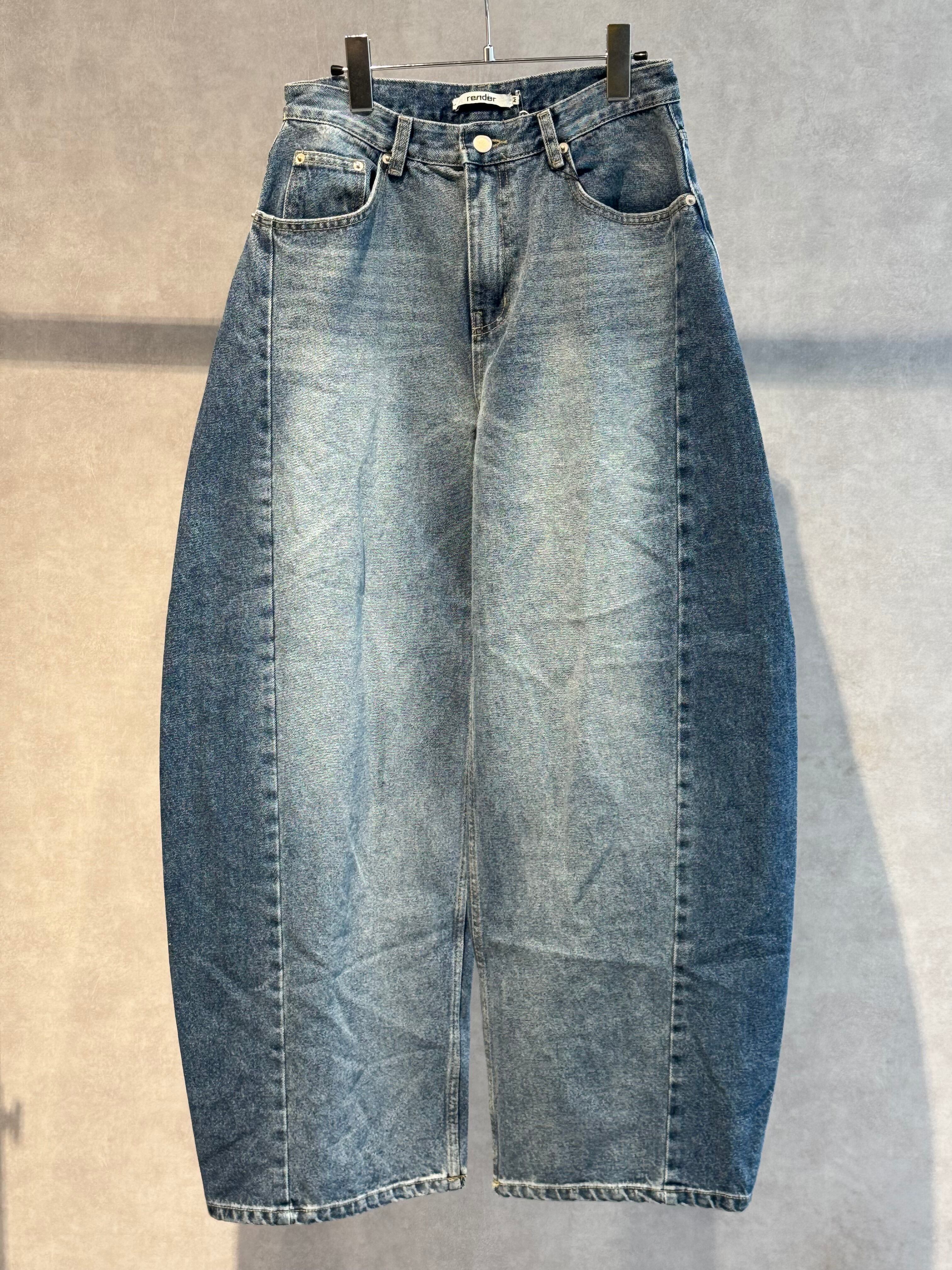 shading curve denim