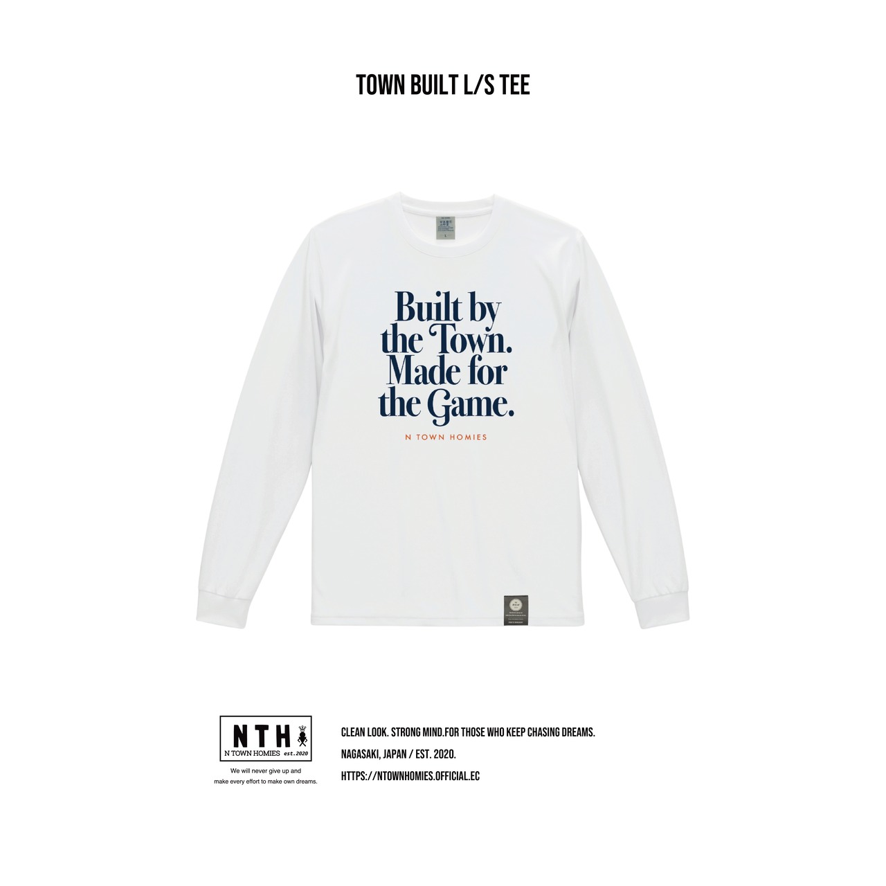 TOWN BUILT L/S TEE color White - 1
