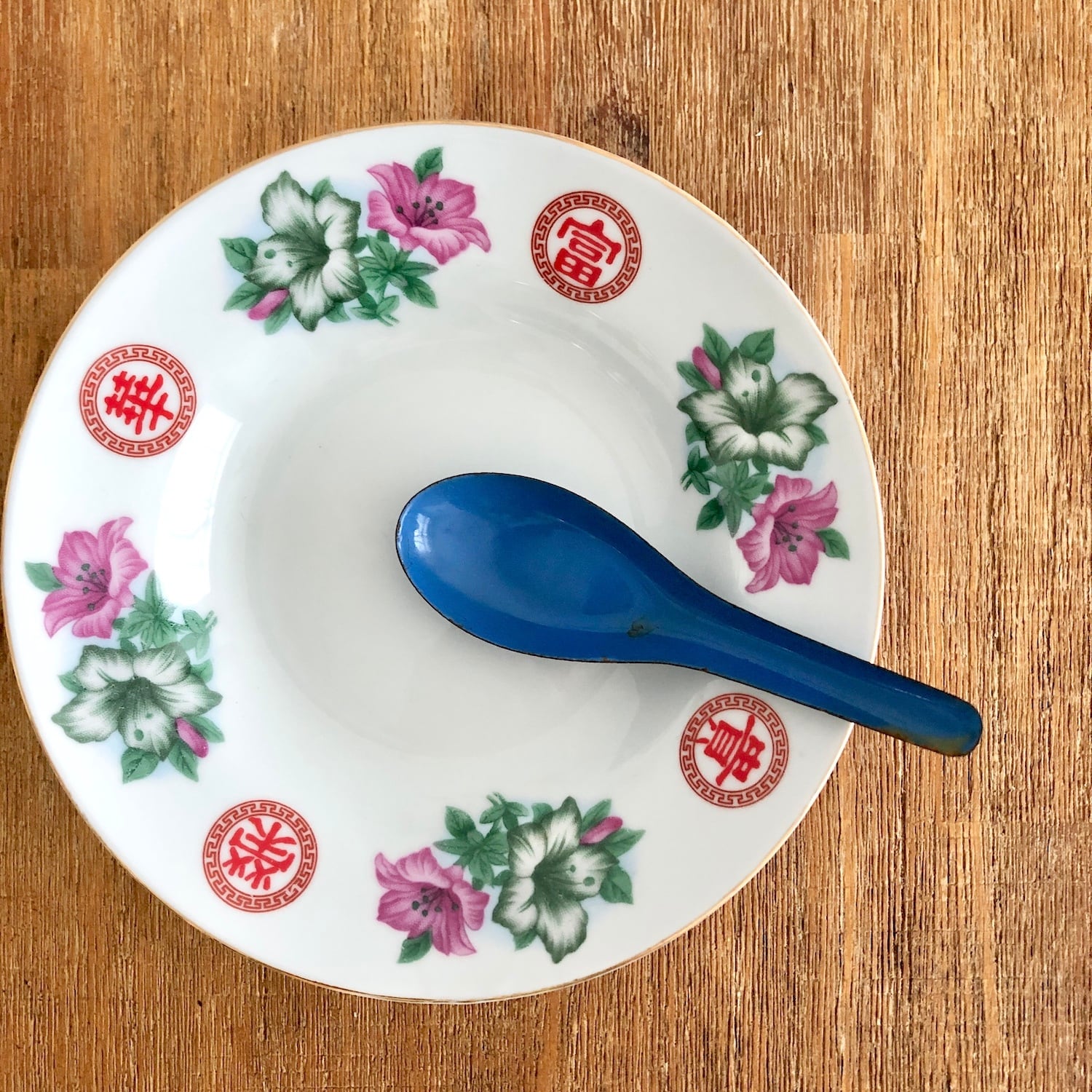 レトロチャイナ皿|アサガオナの平皿