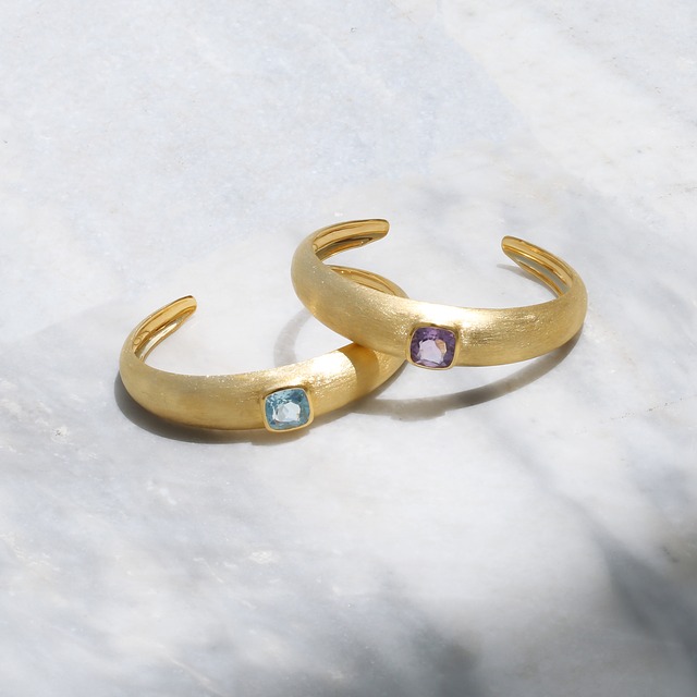 Blue Topaz Jewel Bangle