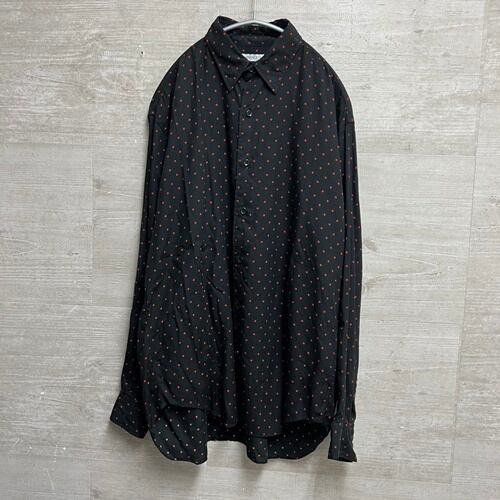 JOHN LAWRENCE SULLIVAN ジョンローレンスサリバン 3B001-0219-24 19SS ドットレーヨンシャツ ブラック×レッド【中目黒10】 | ブランド古着Brooch powered by BASE