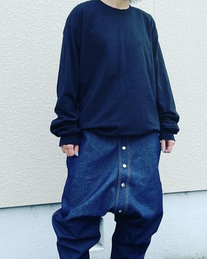 UNFINISHED岡山デニムサルエルパンツ