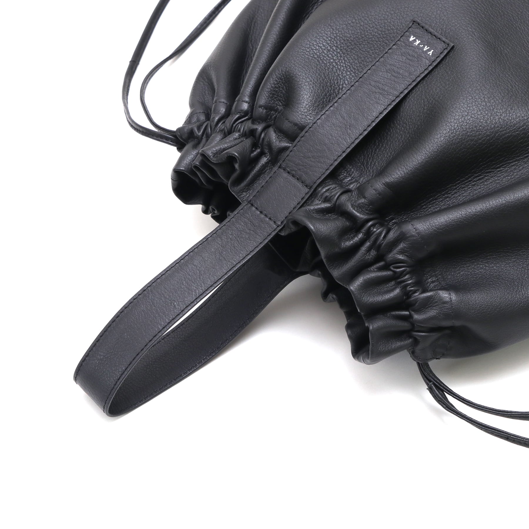 real leather drawstring tote & hand bag [bdbd2] / Y2212FRB07