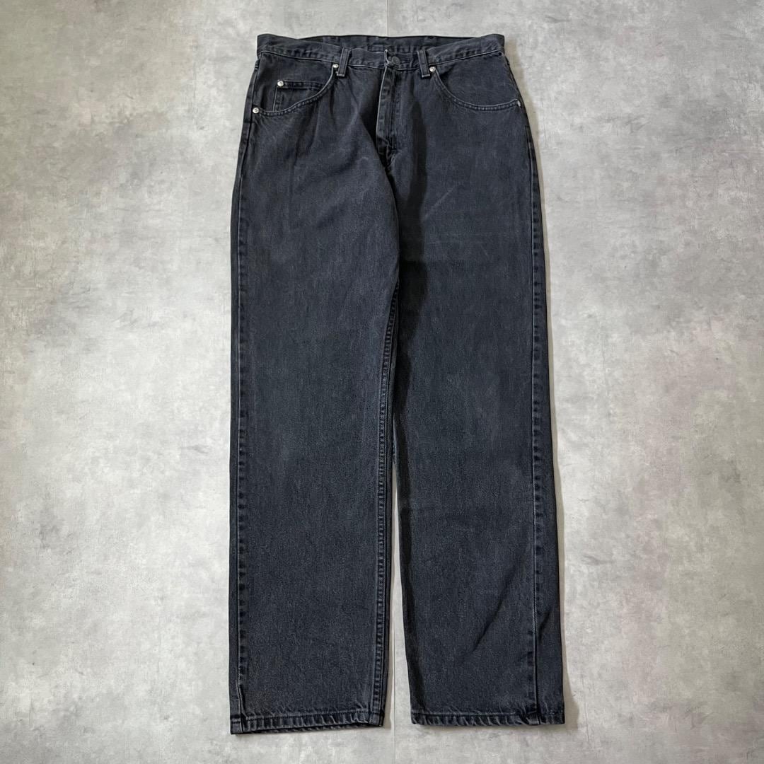 Wrangler ラングラー W34 ブラック デニム ボトム 黒 16356