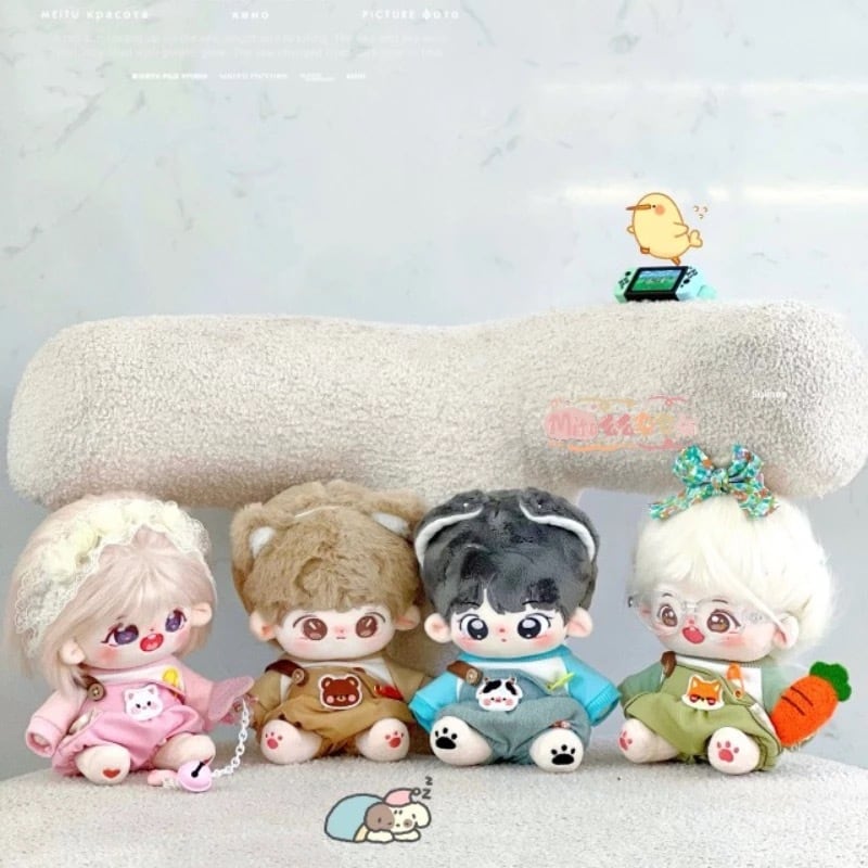 10cmぬい服】カラフルオーバーオール 10cmぬいぐるみ用 推し活 推し