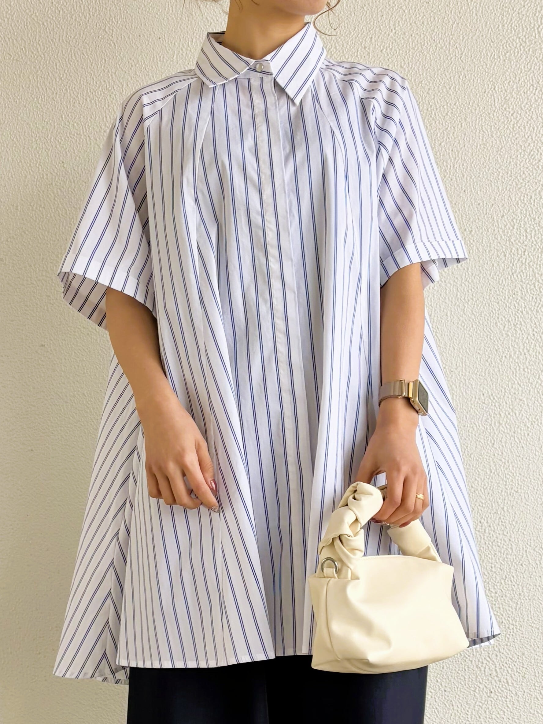 ○○○9286】チュニックフレアシャツ (8813-63021) | 9286 Fashion Lab