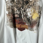 HARLEY-DAVIDSON ハーレーダビッドソン　ロンT 袖プリント　白