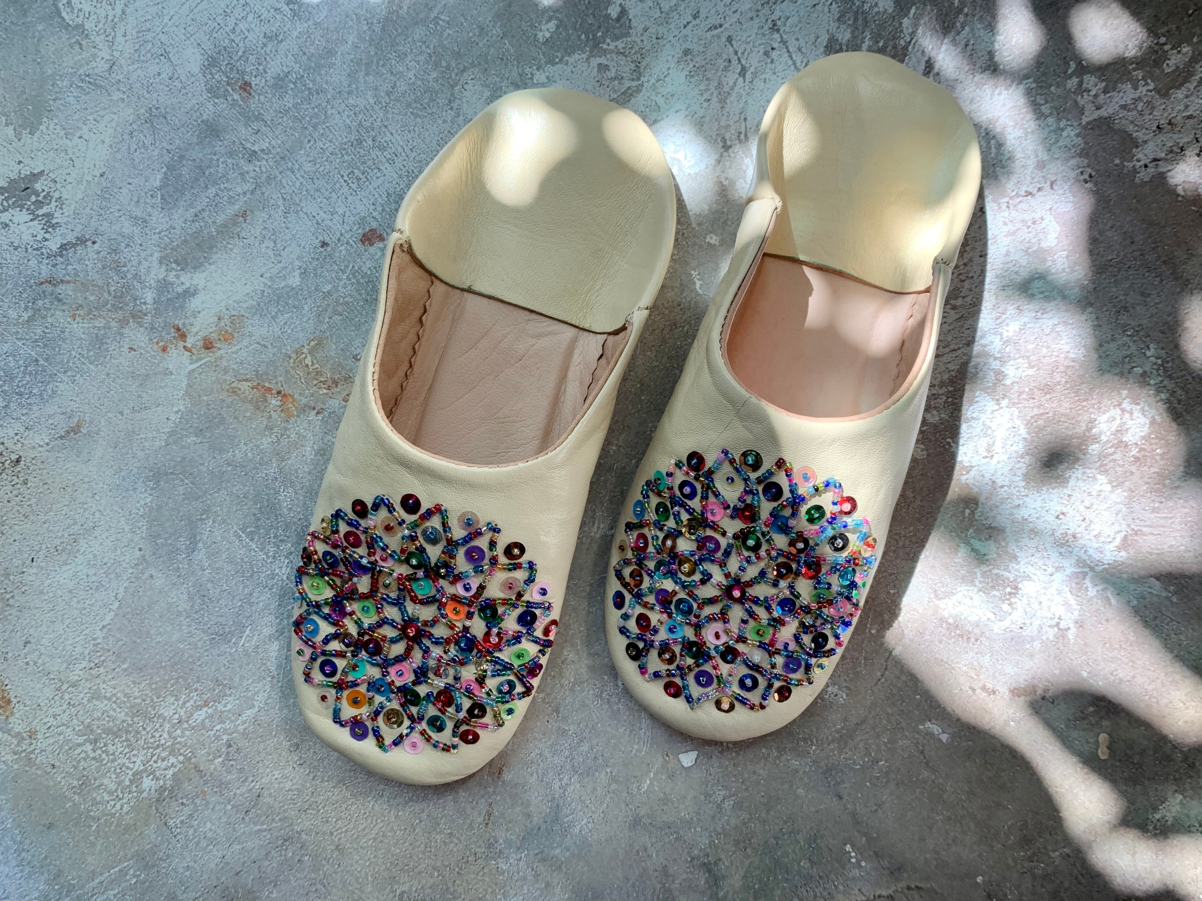 モロッコキラキラバブーシュ(カラフル)