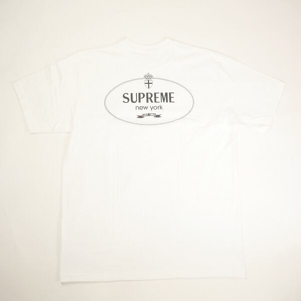 supreme crest tシャツ　白sサイズ Supreme(シュプリーム) 24AW Crest Tee クレスト 両面 ロゴ Tシャツ