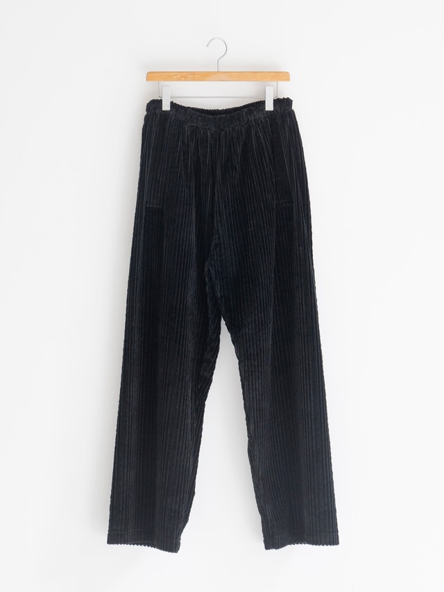 GABRIELA COLL GARMENTS　CORDUROY FLAP POCKET TROUSERS　BLACK　S15-287