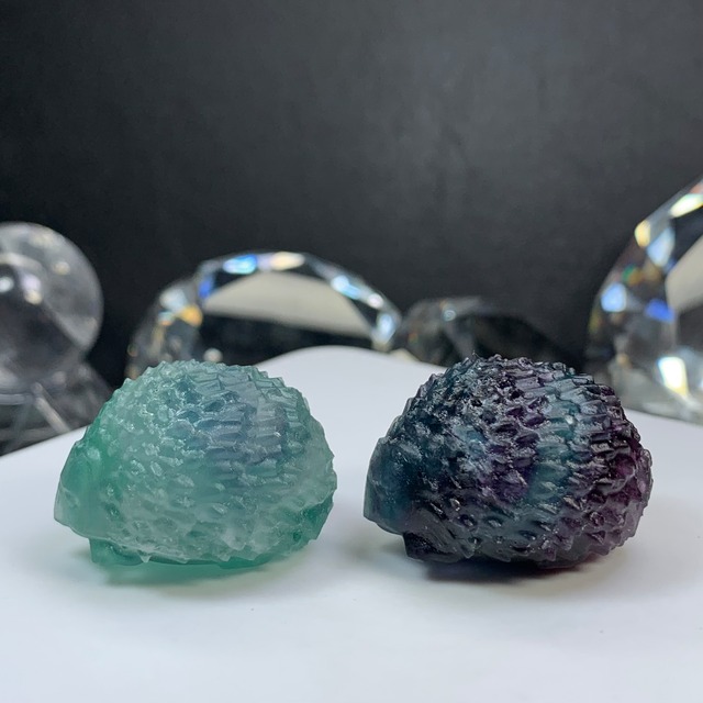 19.フローライトハリネズミさん☆ペアセット