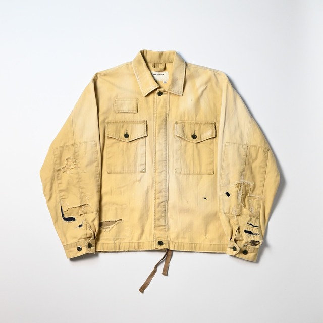 ANACHRONORM / REMAKED HERRINGBONE MILITARY SHIRTS JACKET