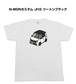 【N-WGNカスタム JH3 ツートンブラック 】イラスト入りTシャツ 車好き 納車祝い プレゼント グッズ カスタム【送料無料】