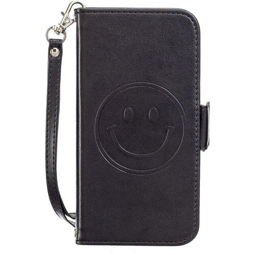 Xperia Ace II SO-41B Xperia Ace II マーク2 doo SO-41B ケース カバー手帳型 エクスぺリアAce II SO-41Bケース カバー通用 手帳型 ケース 可愛い花柄 化粧鏡付き COO カード収納 チャーム な タッセル ストラップ付き スタンド機能付き マグネット付き 財布型 耐衝撃 軽量 全面保護 Xperia Ace II SO-41B A2-ブラック 948