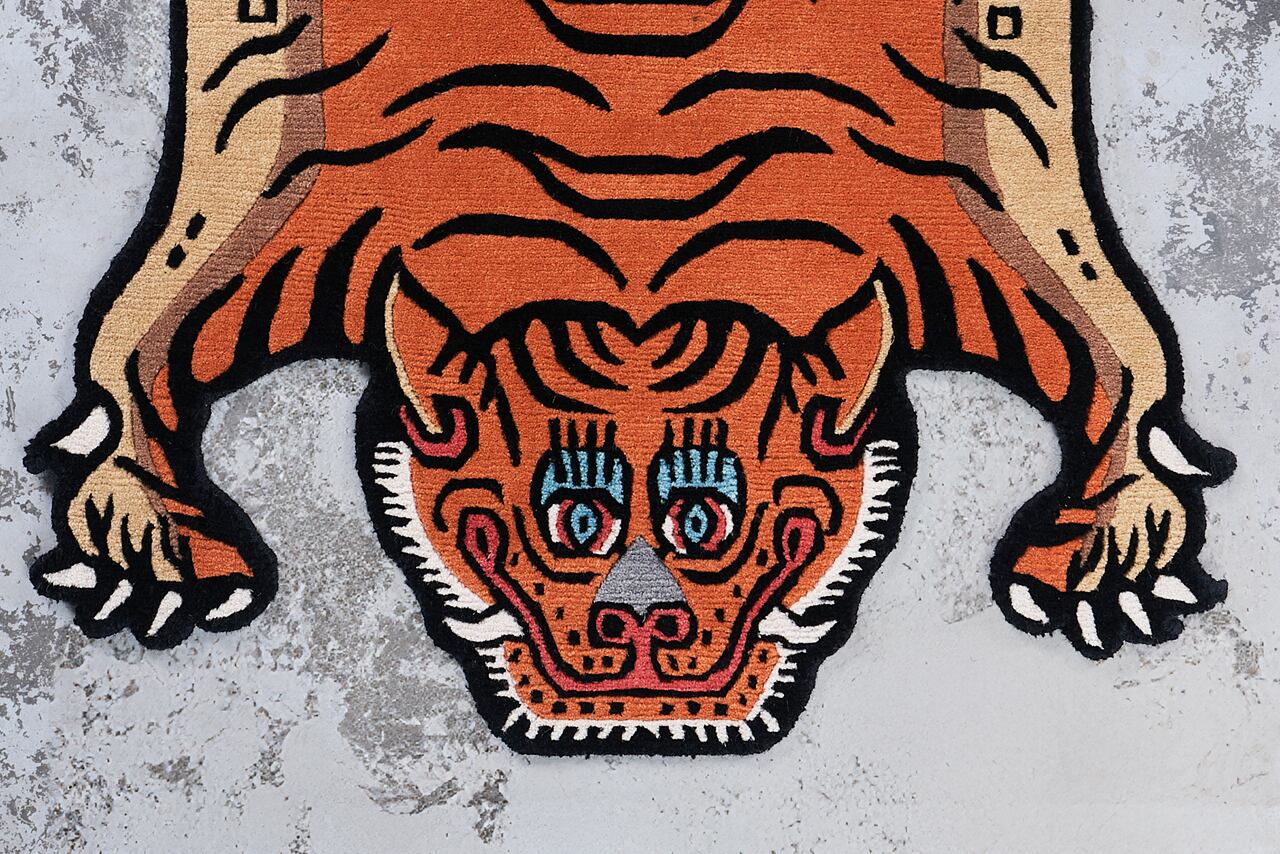 Tibetan Tiger Rug 《Sサイズ•ウール・オリジナル3・トラディショナル